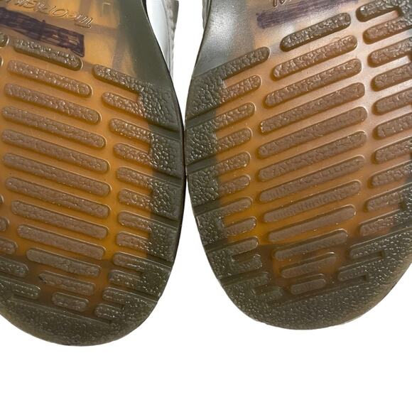 Doc‎ Martens 1182 White Patent Combat Boots Size 8 - Picture 10 of 13